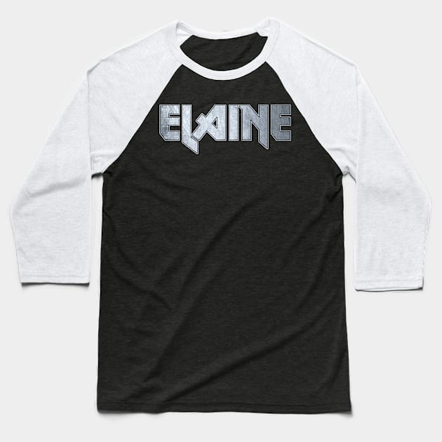 Heavy metal Elaine Baseball T-Shirt by KubikoBakhar